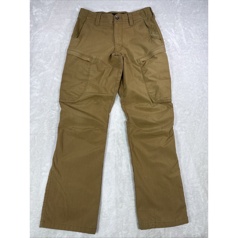 5.11 Tactical Pants Mens 31x32 Apex Cargo Flex-Tac Stretch Khaki Brown Work